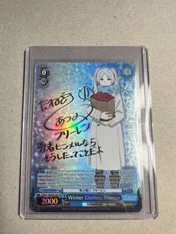 Weiss Schwarz SP Autographed Holo Winter Clothes Frieren FSN/S108-E072SP Card - Image 1