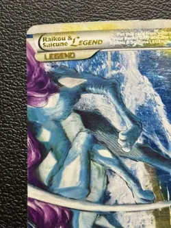 2010 Pokemon TCG Unleashed Raikou Suicune Legend Holo Card 93/95 Bottom HP - Image 3