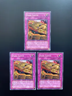 Yugioh Dark Coffin SD8-EN032 1st Edition Common HP X3 - Image 1