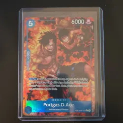 Portgas.D.Ace Special Holo OP08-052 Whitebeard Pirates One Piece CCG Card - Image 1