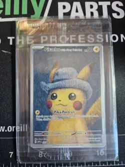 PIKACHU VAN GOGH WITH GREY FELT HAT SVP EN 085 PROMO POKEMON CARD-SEALED - Image 1