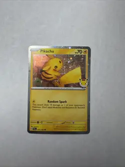Pokemon Pikachu Promo Stamped Holo 051/162 EN Basic 70 HP Random Spark Card - Image 1
