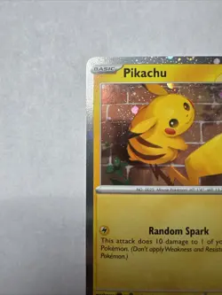 Pokemon Pikachu Promo Stamped Holo 051/162 EN Basic 70 HP Random Spark Card - Image 4