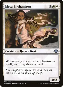 Mesa Enchantress 1x MtG Dominaria Remastered SP/NM - Image 1