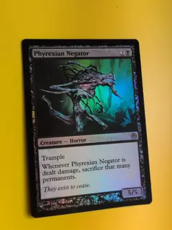 Phyrexian Negator. FOIL Horror Rare Magic the Gathering Card. - Image 2
