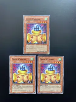 Yugioh Slate Warrior SD8-EN005 Common 1st Edition LP/MP X3 - Image 1
