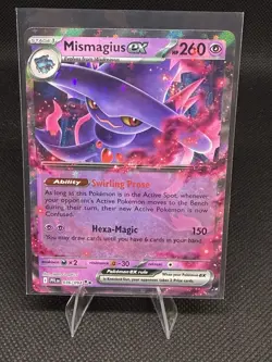 Pokemon Mismagius EX 036/094 Phantasmal Flames Holo Double Rare RR NM 2025 - Image 1
