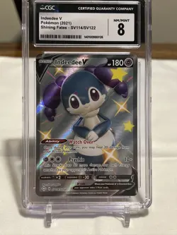 Pokemon TCG Indeedee V Shining Fates SV114/SV122 Holo Shiny Holo Rare - Image 1