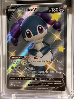 Pokemon TCG Indeedee V Shining Fates SV114/SV122 Holo Shiny Holo Rare - Image 3