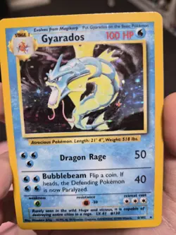 Pokemon TCG Gyarados Base Set 6/102 Holo LP Lightly Played - Image 1