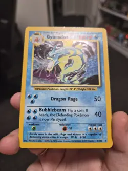 Pokemon TCG Gyarados Base Set 6/102 Holo LP Lightly Played - Image 3