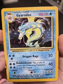 Pokemon TCG Gyarados Base Set 6/102 Holo LP Lightly Played - Image 5