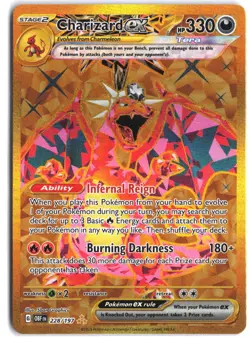 Charizard ex 228/197 Hyper Rare Obsidian Flames Pokemon - Image 1