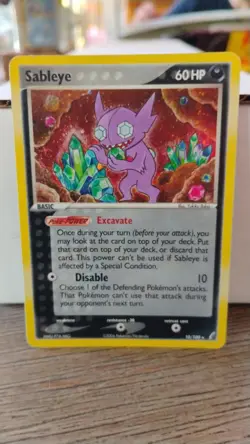 SABLEYE Crystal Guardians POKEMON Holo Foil 2006 Trading Card 10/100 TCG - Image 1