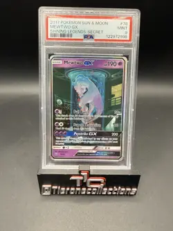 Pokemon Mewtwo GX Shining Legends Secret Rare #78 PSA 9 Mint - Image 1