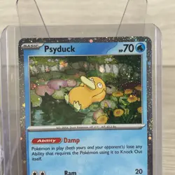 Pokemon TCG Psyduck/Golduck MEP 007/008 Mega Evolution Promo With Protectors - Image 4