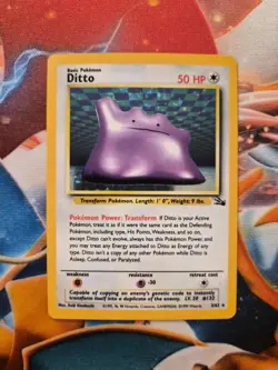 Pokemon TCG Ditto Fossil 3/62 Holo - Image 1
