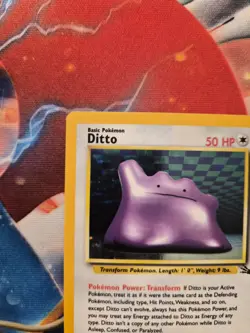 Pokemon TCG Ditto Fossil 3/62 Holo - Image 2