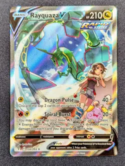 Pokemon TCG Rayquaza V 194/203 Evolving Skies Alternate Art Near Mint - Image 1