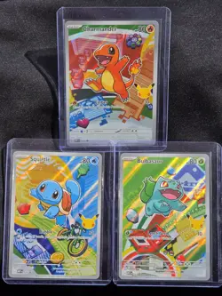 Pokemon TCG First Partner Illustration Collection Series 1 Kanto GEN 1 Starters - Image 1