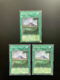Yugioh Jurassic World SD09-EN019 Common 1st Edition Damaged X3 - Image 1