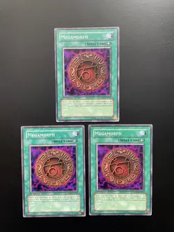 Yugioh Megamorph SD09-EN024 Common 1st Edition LP/MP X3 - Image 1