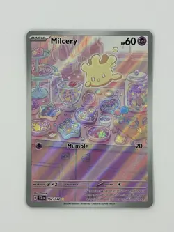 Pokemon TCG Milcery 152/142 Stellar Crown Holo Illustration Rare Mint Condition - Image 1