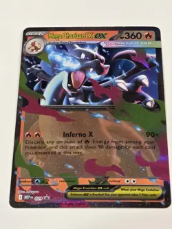 Pokemon Mega Charizard X EX 029 Mega Evolution Promo NM+ - Image 2