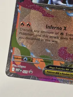 Pokemon Mega Charizard X EX 029 Mega Evolution Promo NM+ - Image 5