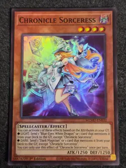 YuGiOh! - Chronicle Sorceress MZMU-EN032 Super Rare 1st Edition Near Mint - Image 1