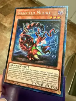 Yugioh Justice Hunters DRACOTAIL MULULU - JUSH-EN005 -1st Ed Collector's Rare NM - Image 2