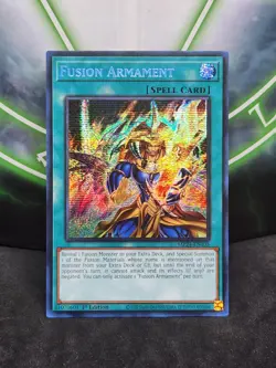 Yugioh Fusion Armament MP24-EN105 Prismatic Secret Rare 1st Edition NM - Image 1