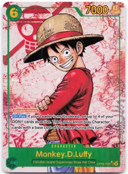 Monkey.D.Luffy (Parallel) OP13-118 Carrying On His Will - Image 1