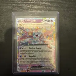 Sylveon ex Full Art Pokemon Card 🔥 NM/MINT HOLO 270HP 📈 FAST SHIP - Image 1