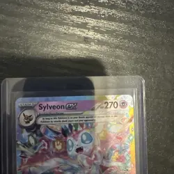 Sylveon ex Full Art Pokemon Card 🔥 NM/MINT HOLO 270HP 📈 FAST SHIP - Image 5