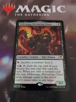 MTG. 2x Hidetsugu, Devouring Chaos. Foil. Kamigawa: Neon Dynasty. Nm - Image 1