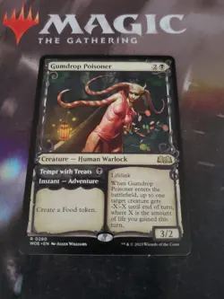 Mtg. 4x Gumdrop Poisoner. Showcase. Wilds of Eldraine. Pack Fresh - Image 1