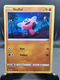 Pokemon TCG Stufful Fusion Strike 150/264 Regular Common Card NM 2021 - Image 1