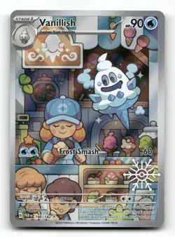 Vanillish 190/182 - Holiday Snowflake Stamp - Pokemon Card NM/M - Image 1