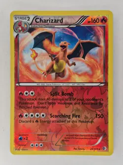 2012 Pokemon TCG Card Charizard 20/149 Boundaries Crossed Holo Rare LP - Image 1