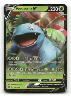 Venusaur V 001/073 - Champion's Path - Pokemon Card NM/M - Image 1