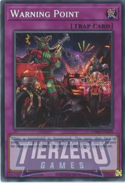 Yugioh Warning Point PHRA-EN078 Secret Rare 1st Edition NM/LP - Image 1