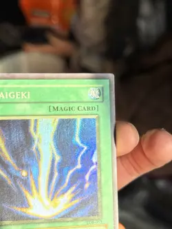 Yu-Gi-Oh! 2002 Raigeki LOB-053 Misprint Error OC Miscut Anubis Unlimited - Image 3