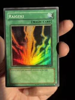 Yu-Gi-Oh! 2002 Raigeki LOB-053 Misprint Error OC Miscut Anubis Unlimited - Image 5