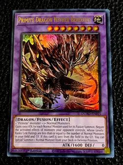 Primite Dragon Nether Berzeulius DUAD-EN035 Yugioh 1st Ed. (New) Ultra Rare - Image 1
