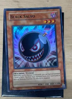 YUGIOH - BLACK SALVO - SUPER RARE - CRMS - UNLIMITED - MP - Image 1