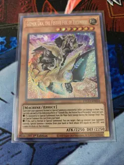 Yugioh Gizmek Uka The Festive Fox of Fecundity ETCO-EN031 1st SECRET (NM) - Image 1