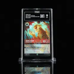 Disney Lorcana Shere Khan - Menacing Predator Enchanted Graded TAG 9 212/204 - Image 1