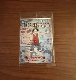 One Piece Monkey D. Duffy US Voyage College Promo Card (SEALED IN HAND) RARE - Image 1