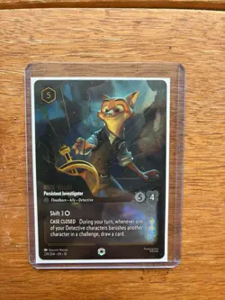 Nick Wilde Persistent Investigator Enchanted Character Card Zootopia Lorcana - Image 1